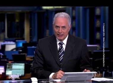 Apresentador do Jornal da Globo comete erro, é chamado atenção e pede desculpa à colega no ar