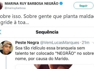 Seguidores atacam Marina Ruy Barbosa por usar sobrenome do marido no Twitter