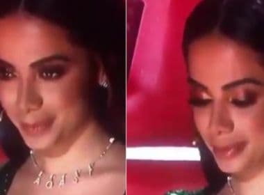 No 'The Voice México', cantor sugere falta de humildade de Anitta e cantora fica ‘triste’