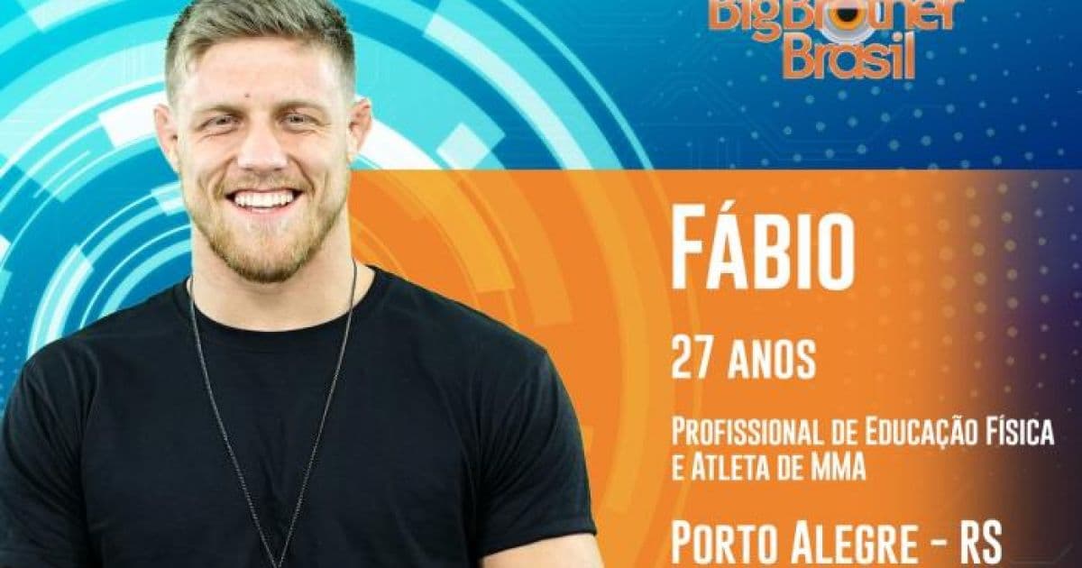 'BBB': Globo anuncia desclassificação do participante Fábio; brother não será substituído 