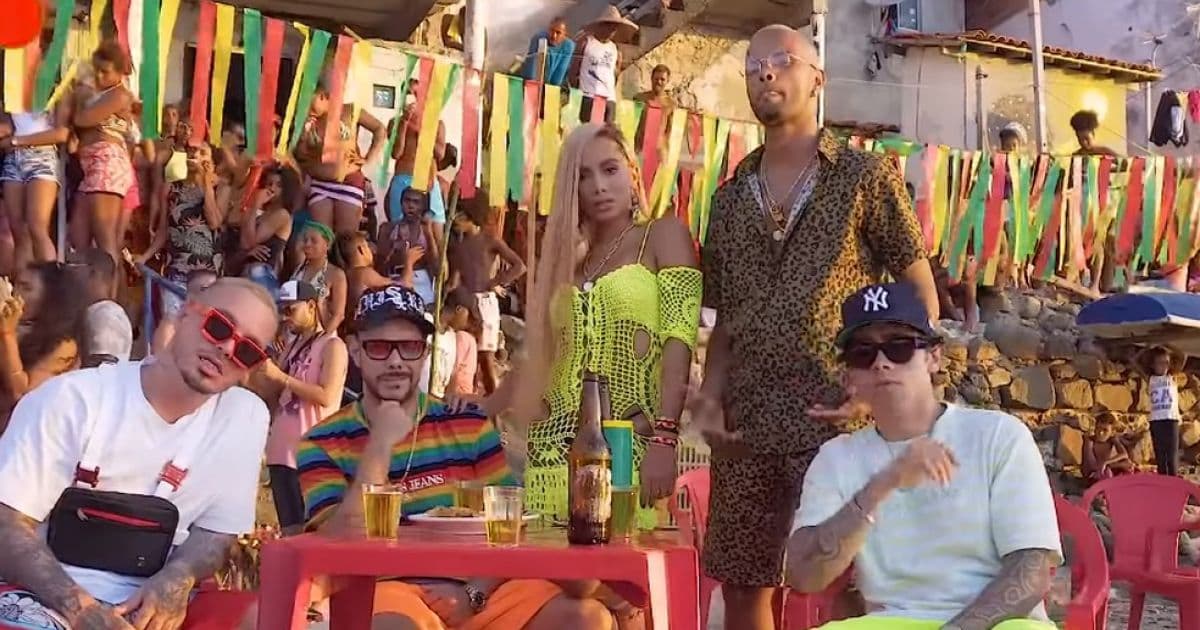 Anitta, Tropkillaz e J Balvin lançam 'Bola Rebola'; clipe feito em SSA sai nesta sexta