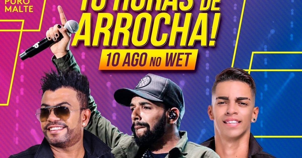 Devinho Novaes confirma show no '10 Horas de Arrocha'; festa terá Silvanno Salles e Unha