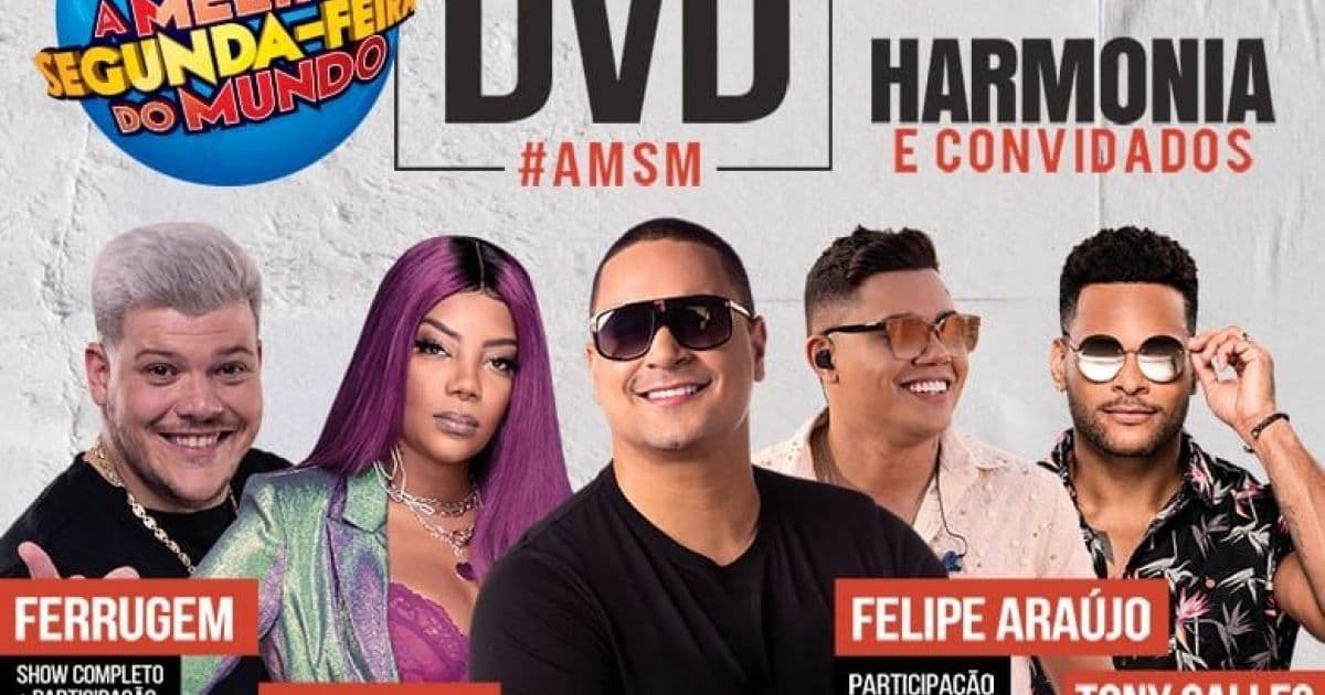 Harmonia anuncia Ferrugem, Ludmilla, Felipe Araújo e Tony Salles como convidados de DVD