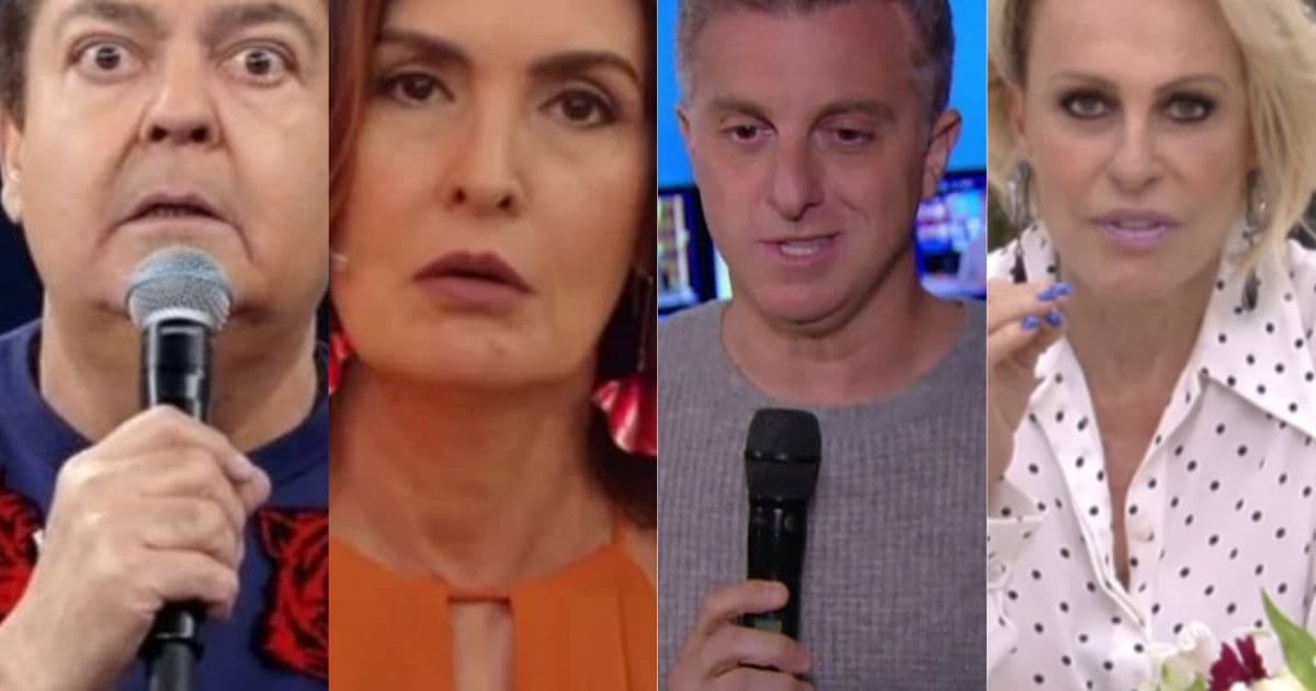 Faustão, Huck, Ana Maria e Fátima Bernardes terão salários reduzidos na Globo