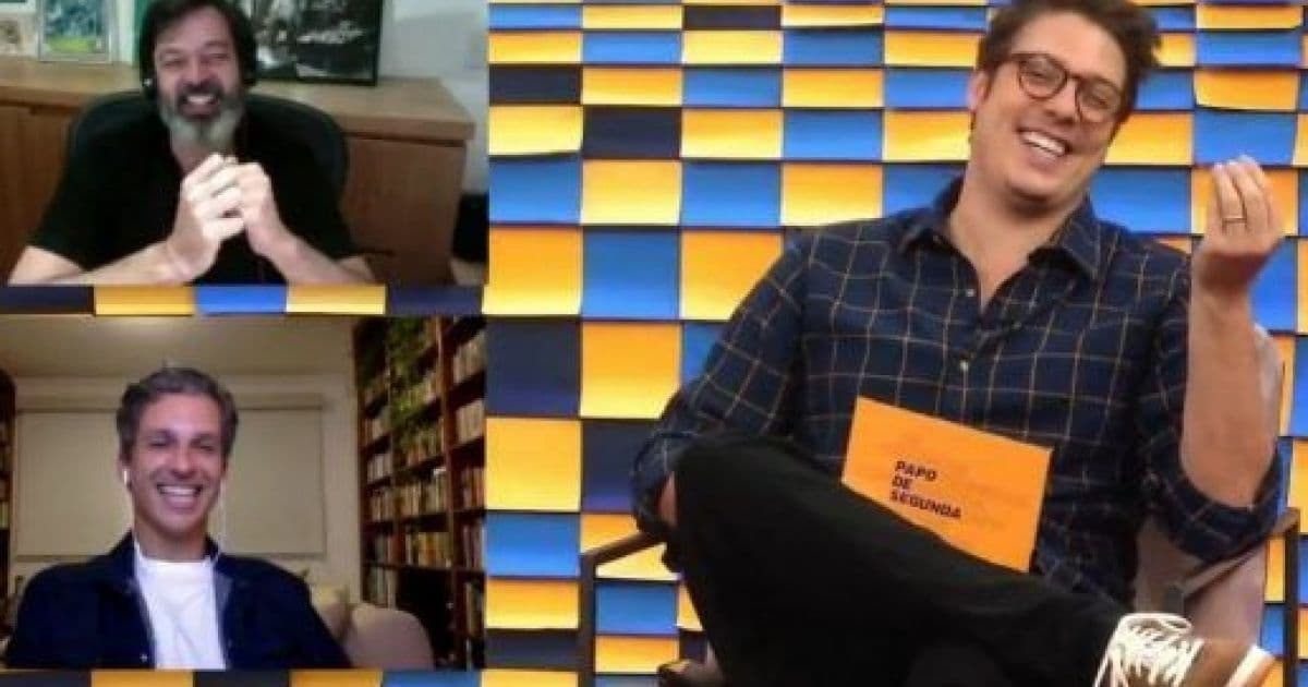 Porchat reexibe vídeo em que sua esposa aparece nua em live: 'Não deu para avisar'  