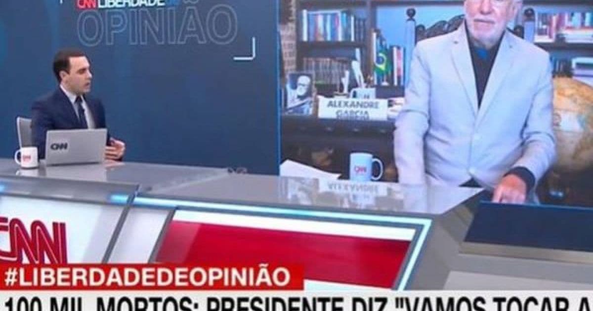 Apresentador da CNN discute com Alexandre Garcia sobre cloroquina: 'E os mortos?'