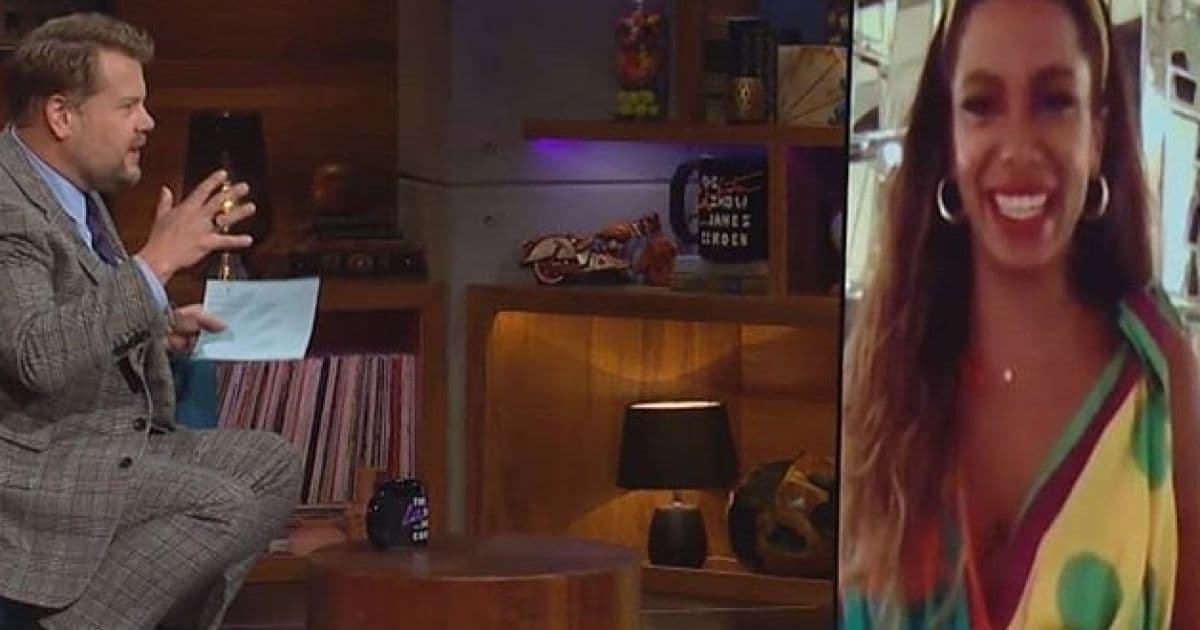 Anitta participa de programa de James Corden: 'Até pra mim é difícil acreditar'