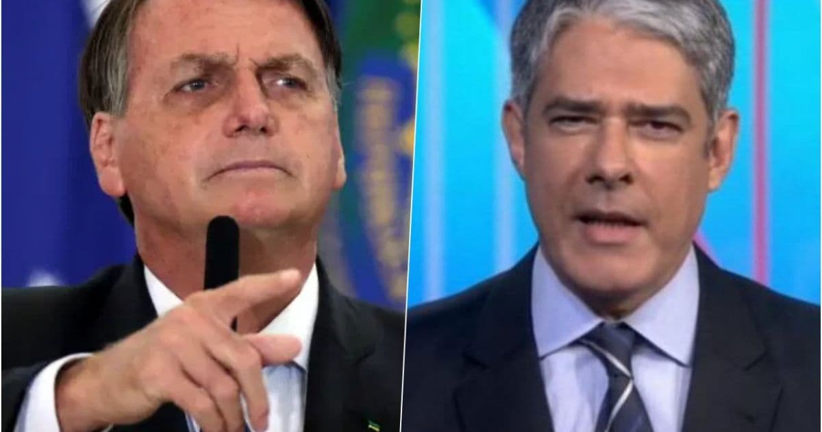 Bolsonaro chama Bonner de 'cara de pastel' e mentiroso: 'Política externa é excepcional'