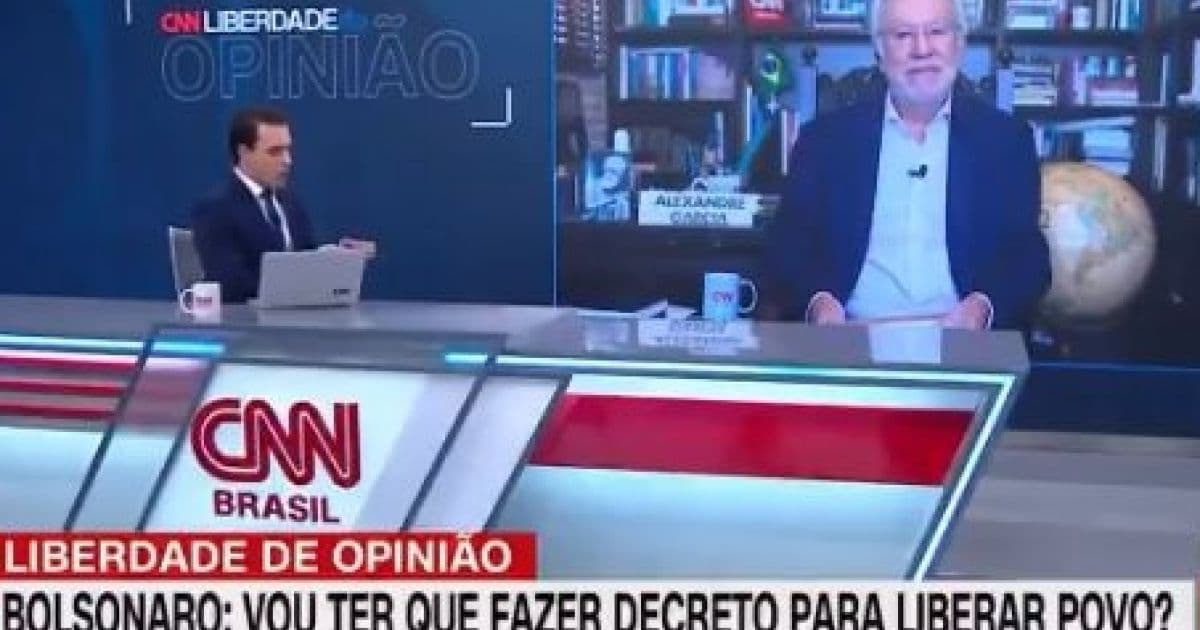 Alexandre Garcia fica mudo e ameaça deixar CNN após confronto sobre decreto de Bolsonaro