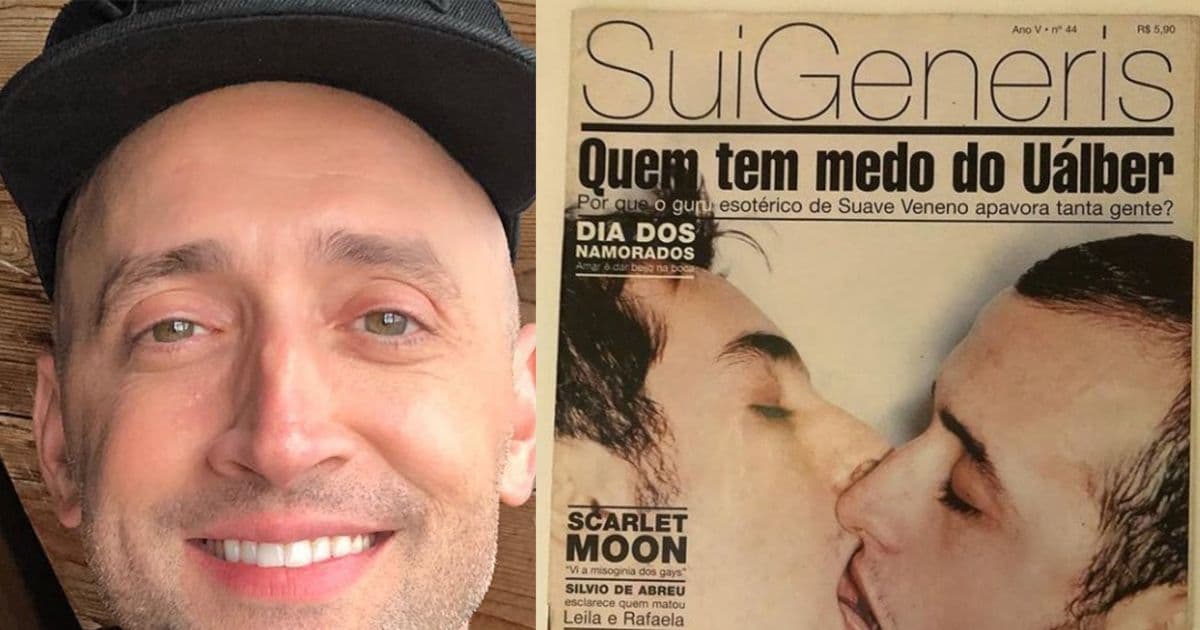 Estilista relembra capa de beijo gay com Paulo Gustavo em 1999: 'Destemido'