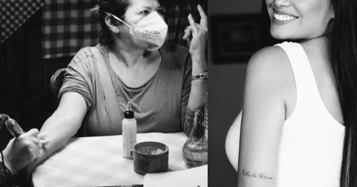 Juliette e a mãe, Fátima, eternizam o amor através de tatuagens