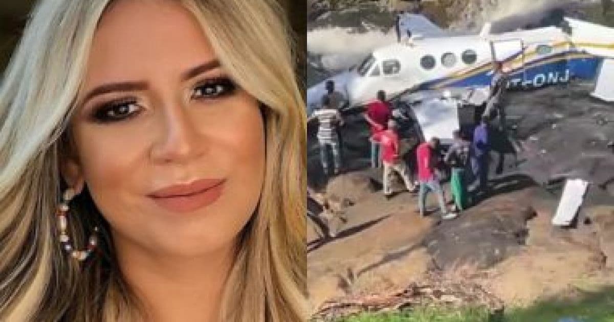 Marília morreu de politraumatismo provocado pela queda do avião, diz polícia 