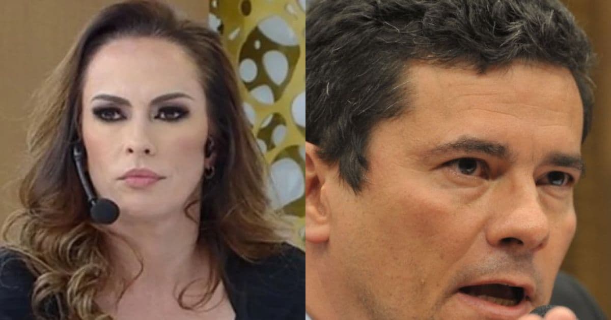 Núbia Óliiver diz que 'pegaria' Sergio Moro: 'É um charme o jeito de falar'
