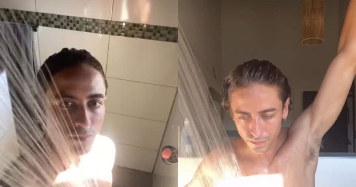 Jove de Pantanal, ator Jesuíta Barbosa sensualiza em vídeo no banho
