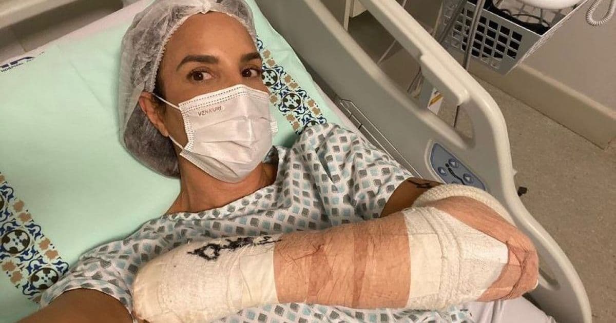 Ivete Sangalo passa por cirurgia no braço: 'Mainha tá zero bala'