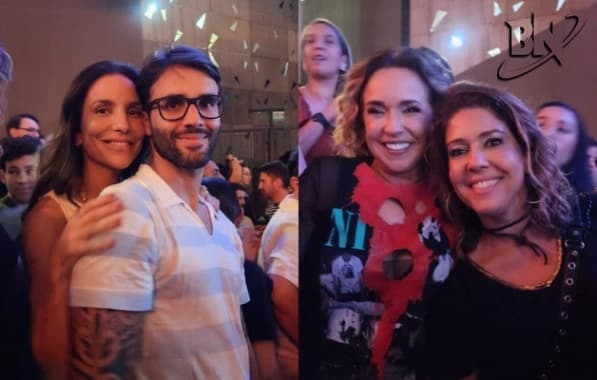 Ivete Sangalo e Daniela Mercury curtem show de Gil com a família em Salvador