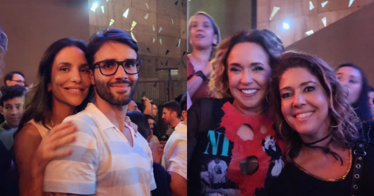 Daniela Mercury e Ivete Sangalo curtem show de Gil com a família em Salvador