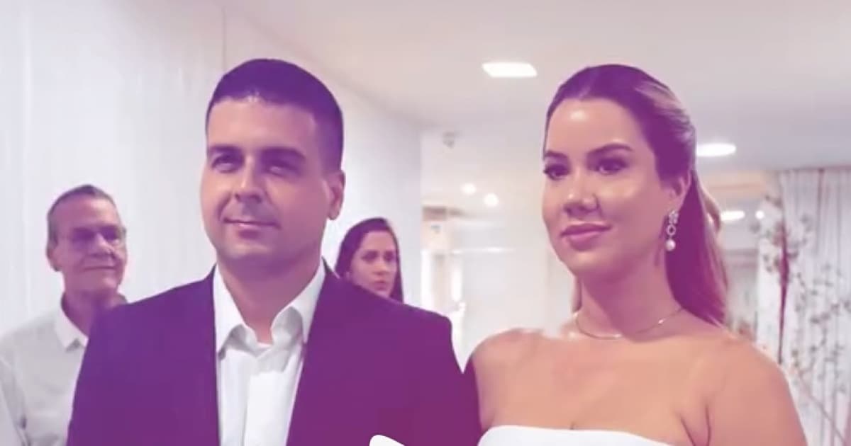 VÍDEO: Marcelo Castro e Dani Mazzei se casam no civil