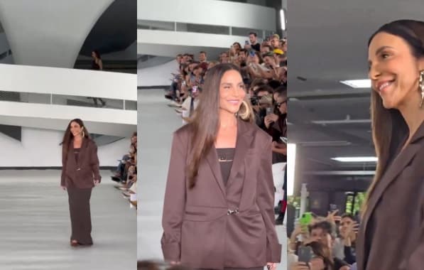 VÍDEO: Ivete Sangalo surpreende público e surge como modelo em desfile de grife em SP