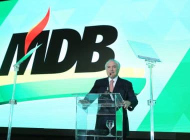 TSE aprova mudança de nome do PMDB para MDB
