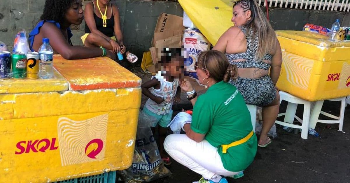 Defensoria Pública encontra crianças em situação irregular no Carnaval de Salvador