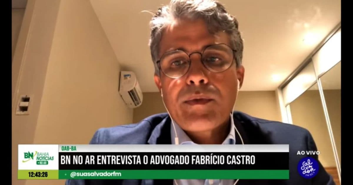 Castro diz que não é hora de falar em eleição da OAB, mas garante candidatura de Luiz Viana