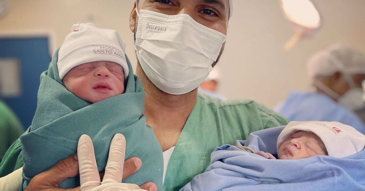 Após batalha na Justiça, advogado se torna primeiro pai solo de gêmeas em Salvador