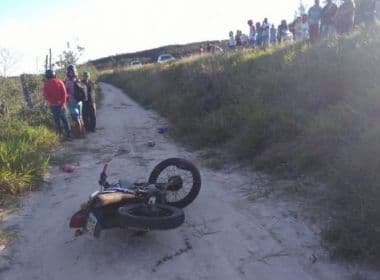 Chapada: Homem morre após cair de moto e bater cabeça em pedra na BA-142