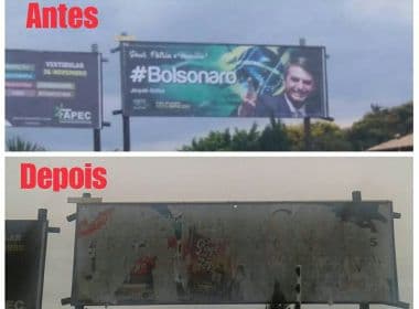 Após retirarem propaganda de Bolsonaro em Jequié, MDCJ rebate: 'Serão colocadas em dobro'