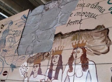 Feira: secretaria de Cultura do município cobra restauração de painel Lênio Braga