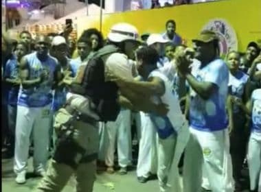 Feira: Vídeo de PM em roda de capoeira durante a Micareta faz sucesso nas redes sociais