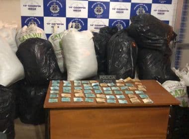 Irecê: Polícia prende 3, apreende 430 kg de maconha e encontra R$ 55 mil