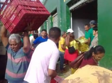 Jaguaquara: Com feira cancelada por desabastecimento, feirantes doam alimentos