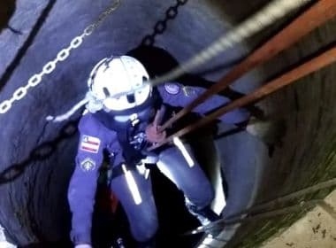 Conquista: Homem tropeça e cai em fossa de 22 metros de profundidade