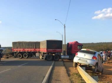 Conquista: Motorista morre após ser atingido por caminhão; vítima atravessava a pista
