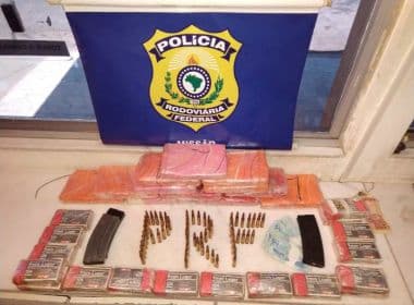 Ibotirama: Motorista é preso com quase 900 munições de uso restrito e 13 kg de cocaína