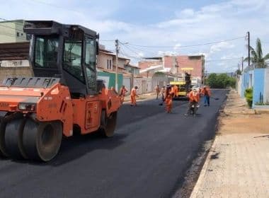 Barreiras: Prefeitura faz reforma de ruas de bairro; meta é chegar a 67 mil m²