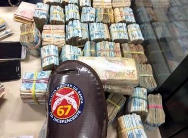 Feira: PM apreende R$ 364 mil; dinheiro pode ser originário de tráfico de drogas