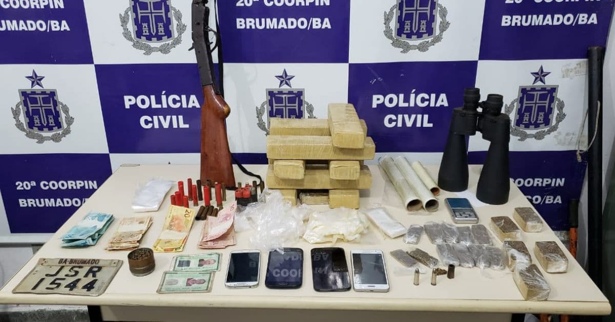 Brumado: Polícia Civil prende 5 e apreende droga dentro de cofre