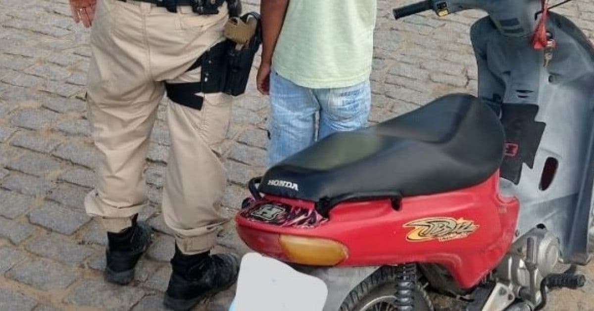 Teixeira: PRF-BA flagra menino de 11 anos a bordo de motoneta na BR-101