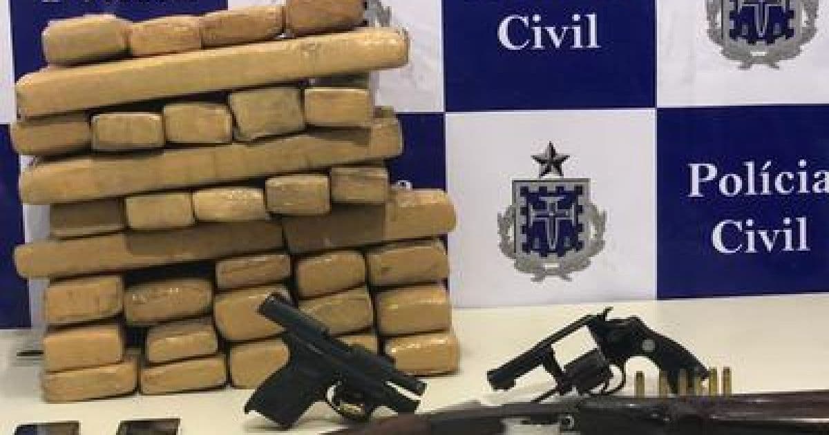 Ubaitaba: Polícia apreende 40 kg de maconha escondida em caixa de papelão