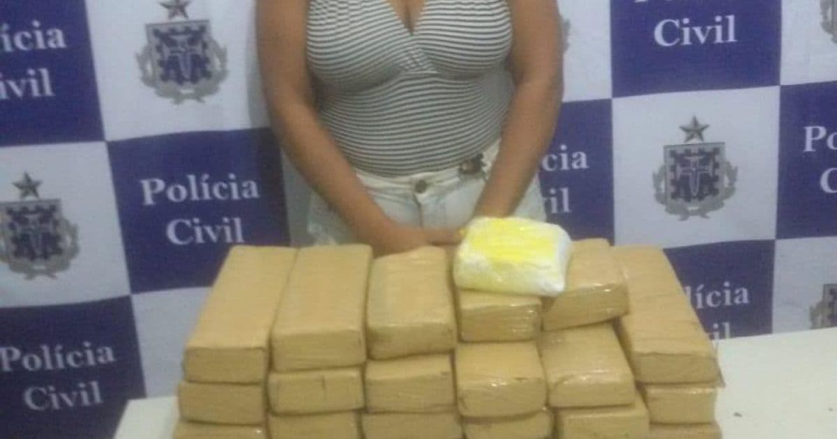 Ilhéus: Mulher é presa quando tentava levar 24 kg de maconha e cocaína para Itacaré