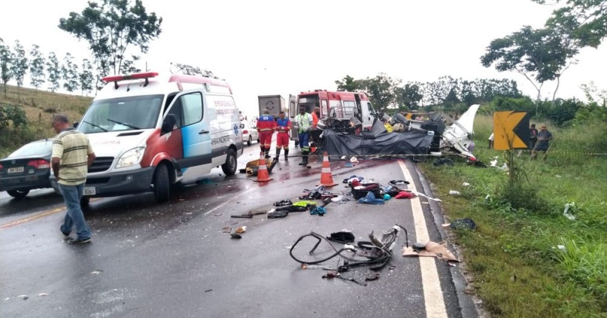 Mata de São João: Quatro morrem em acidente com 4 veículos na BA-093
