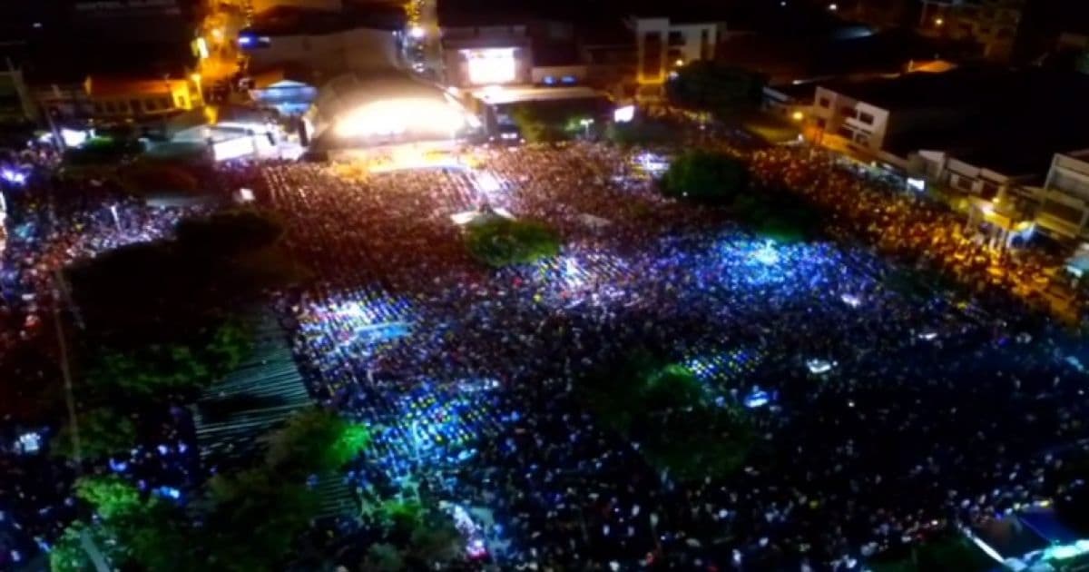 Gusttavo Lima leva multidão à abertura do São Pedro em Bom Jesus da Lapa 