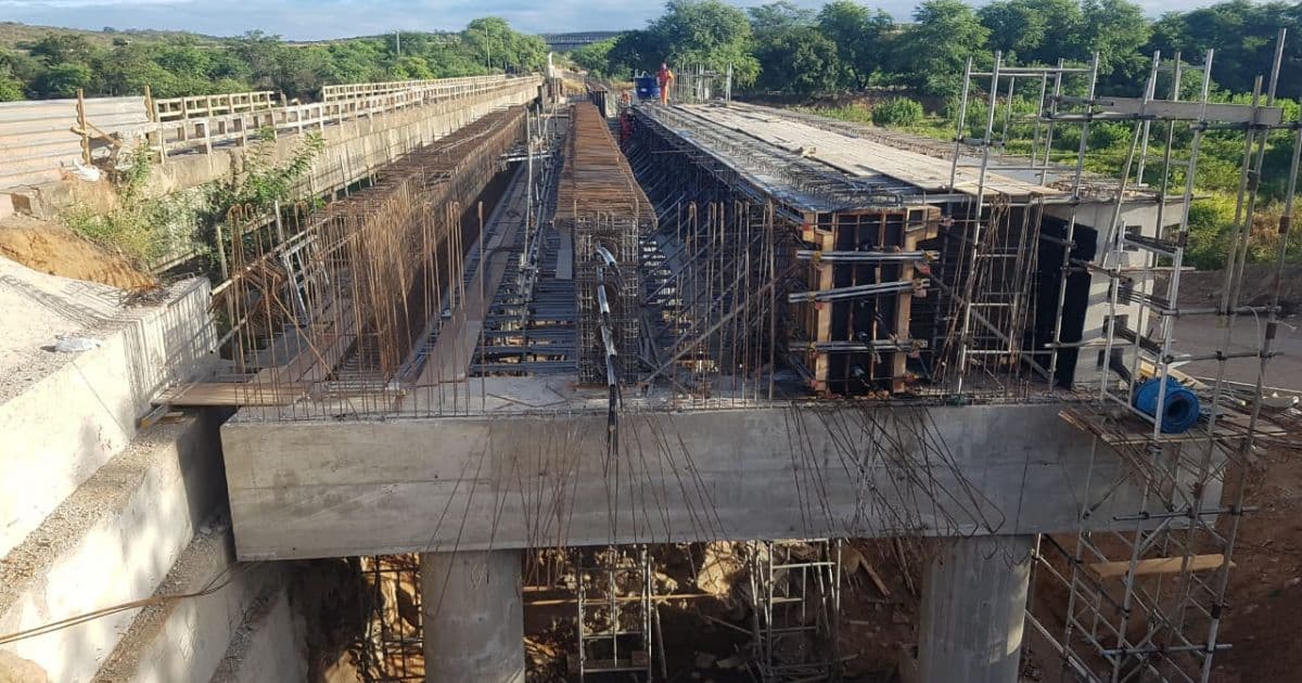 Tanhaçu: Parte de ponte em construção desmorona; obra fica na BA-142