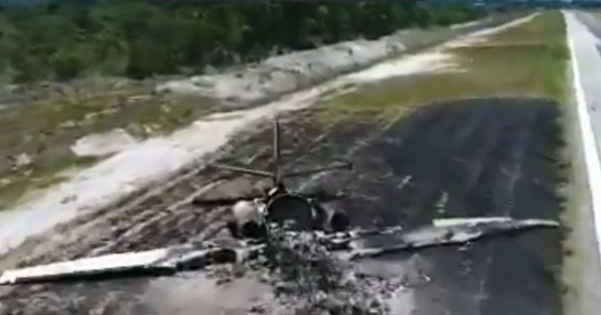 Imagens sugerem que erro humano causou acidente com avião em Maraú