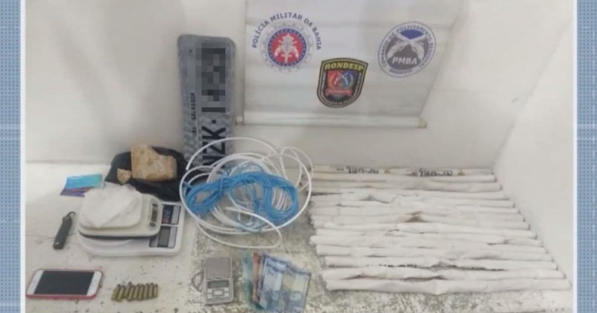 Conquista: Quatro são presos com ‘bananas de dinamite’, detonadores e crack