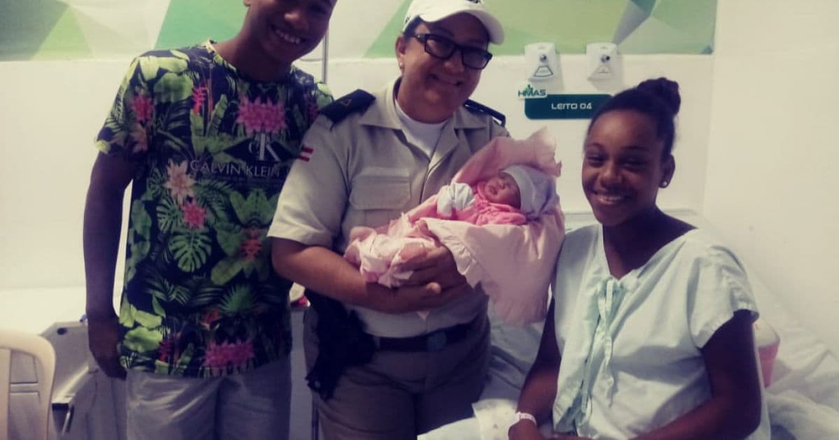 Policiais militares ajudam mãe a dar a luz em rodovia da Ilha de Itaparica