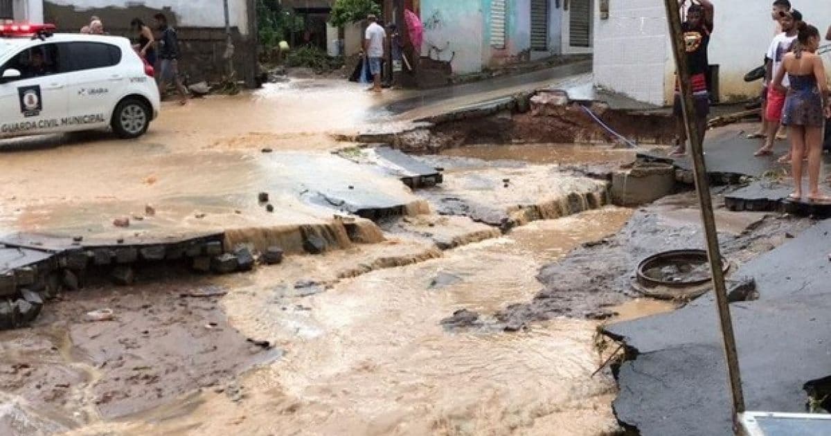 Chuva deixa cerca de 30 famílias desalojadas em Ubaíra