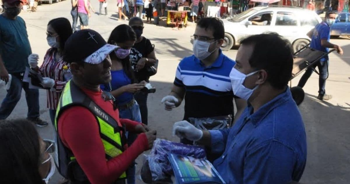Barreiras: Prefeitura vai às ruas e reforça necessidade de usos de máscaras